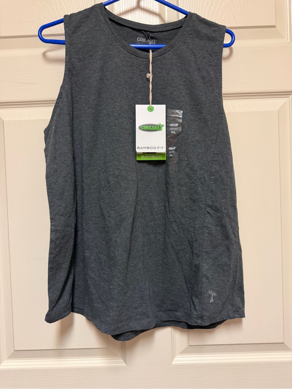 Cariloha Women's Bamboo Fit Sleeveless Tank Top - Charcoal Gray